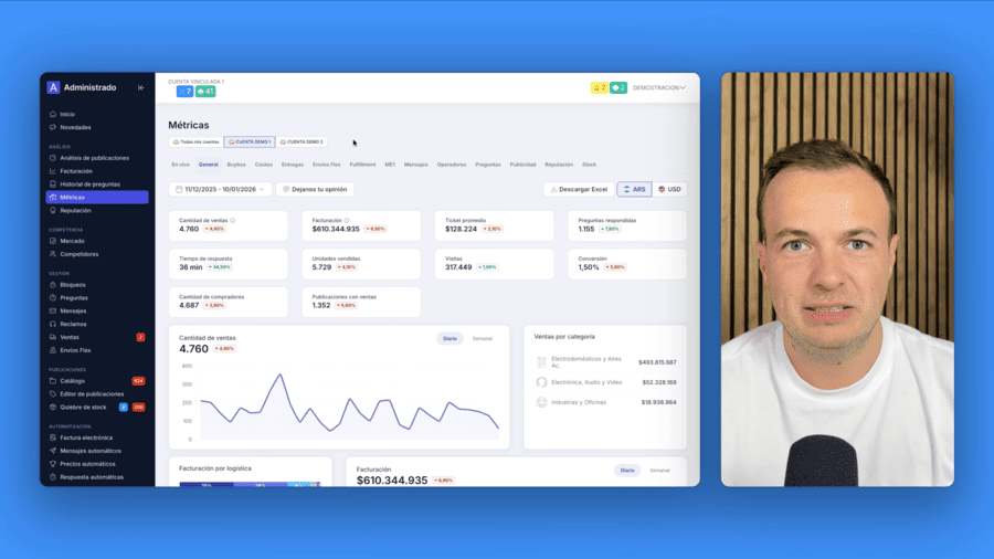 Ver video demostración de Métricas